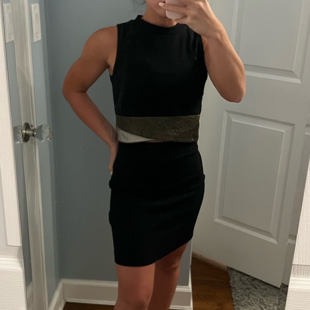 Sally Miller Black Two Piece Skirt Set